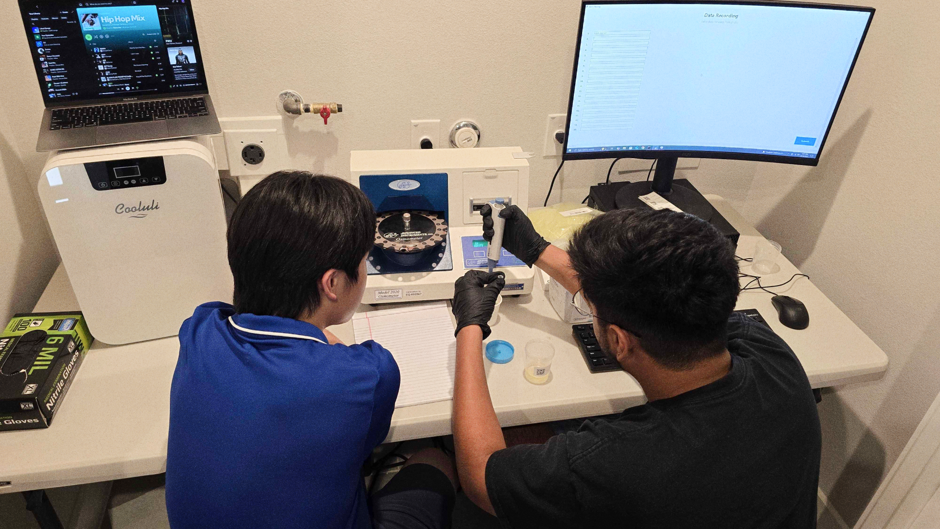 Testing initial samples