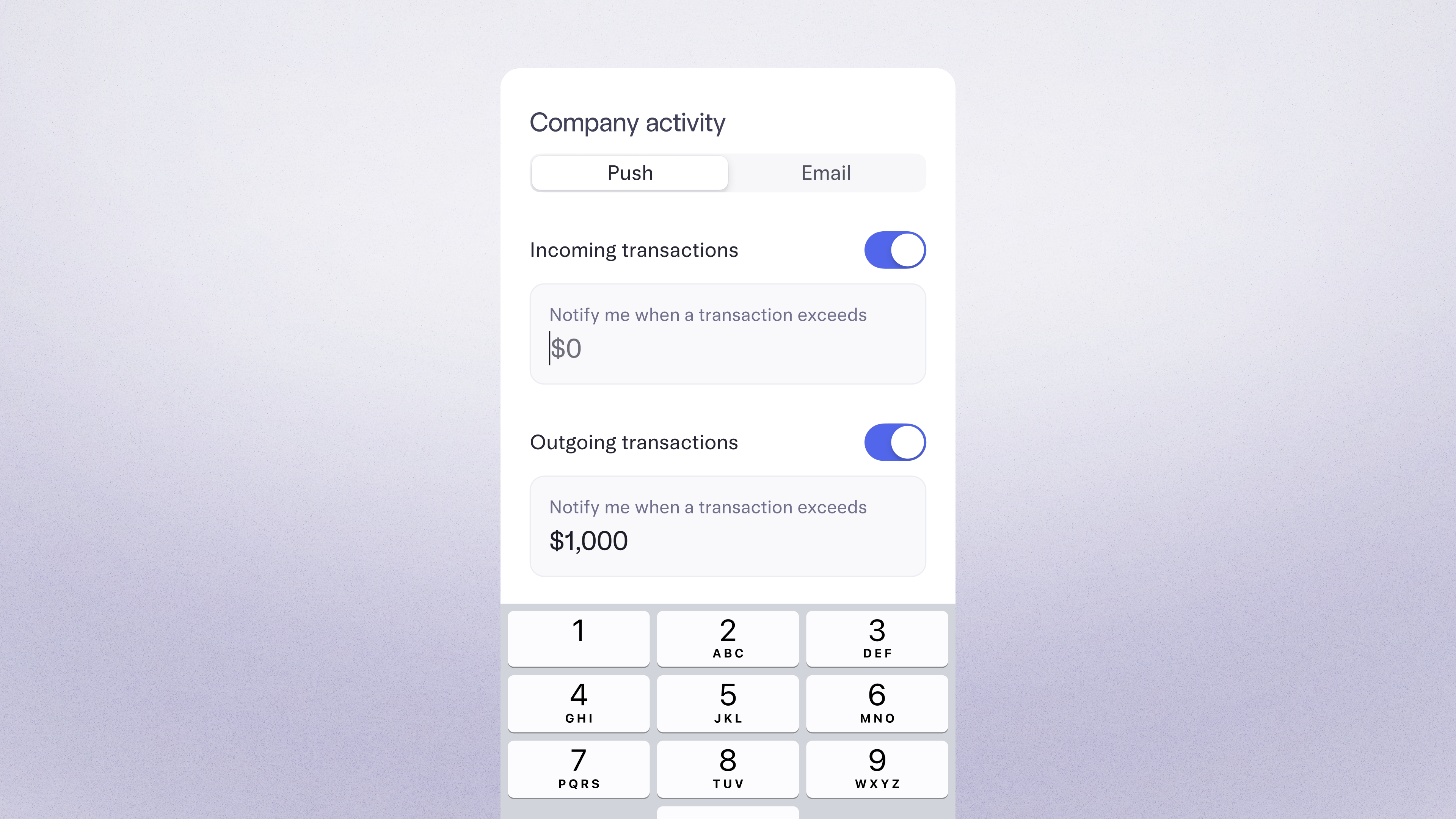 Custom alert UI