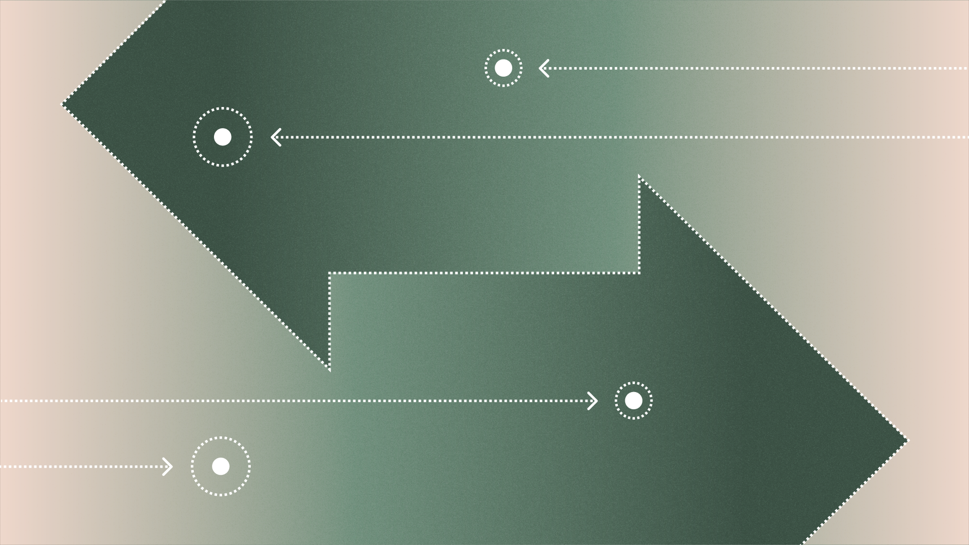 Green arrows pointing in opposite directions