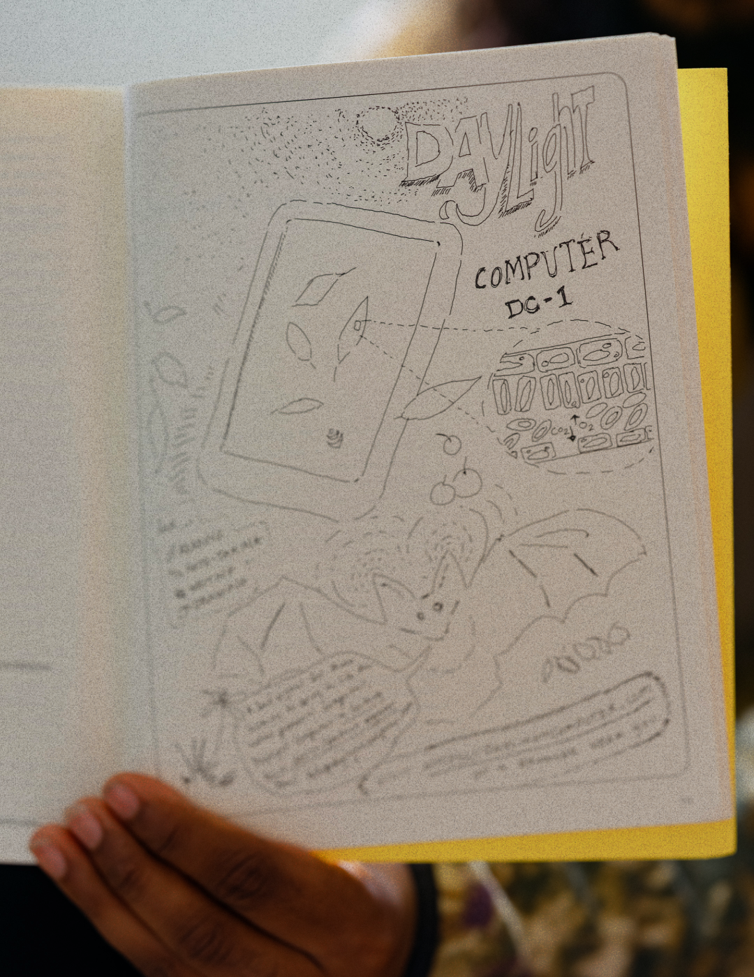 Early sketch of DC-1 tablet