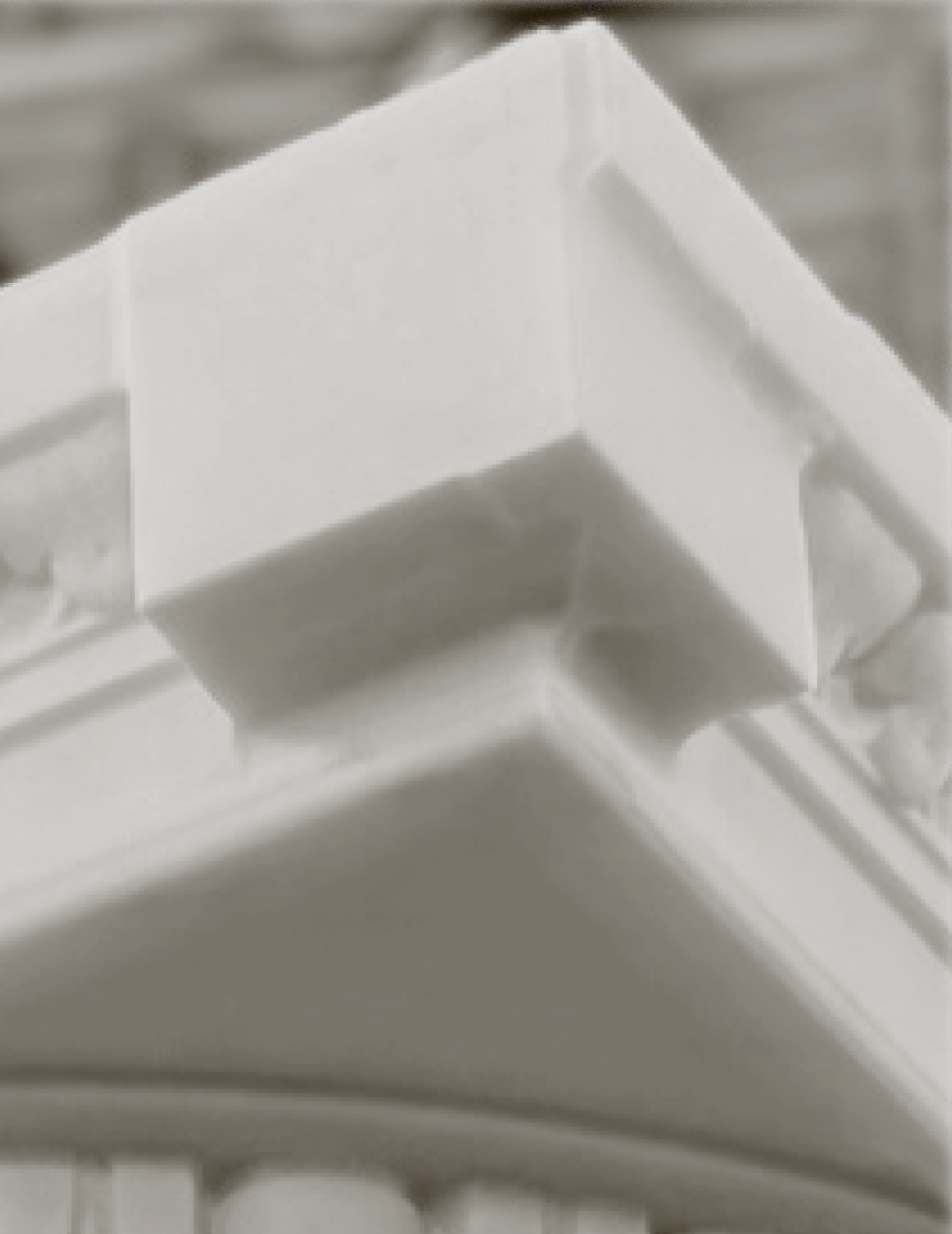 Corner of a column