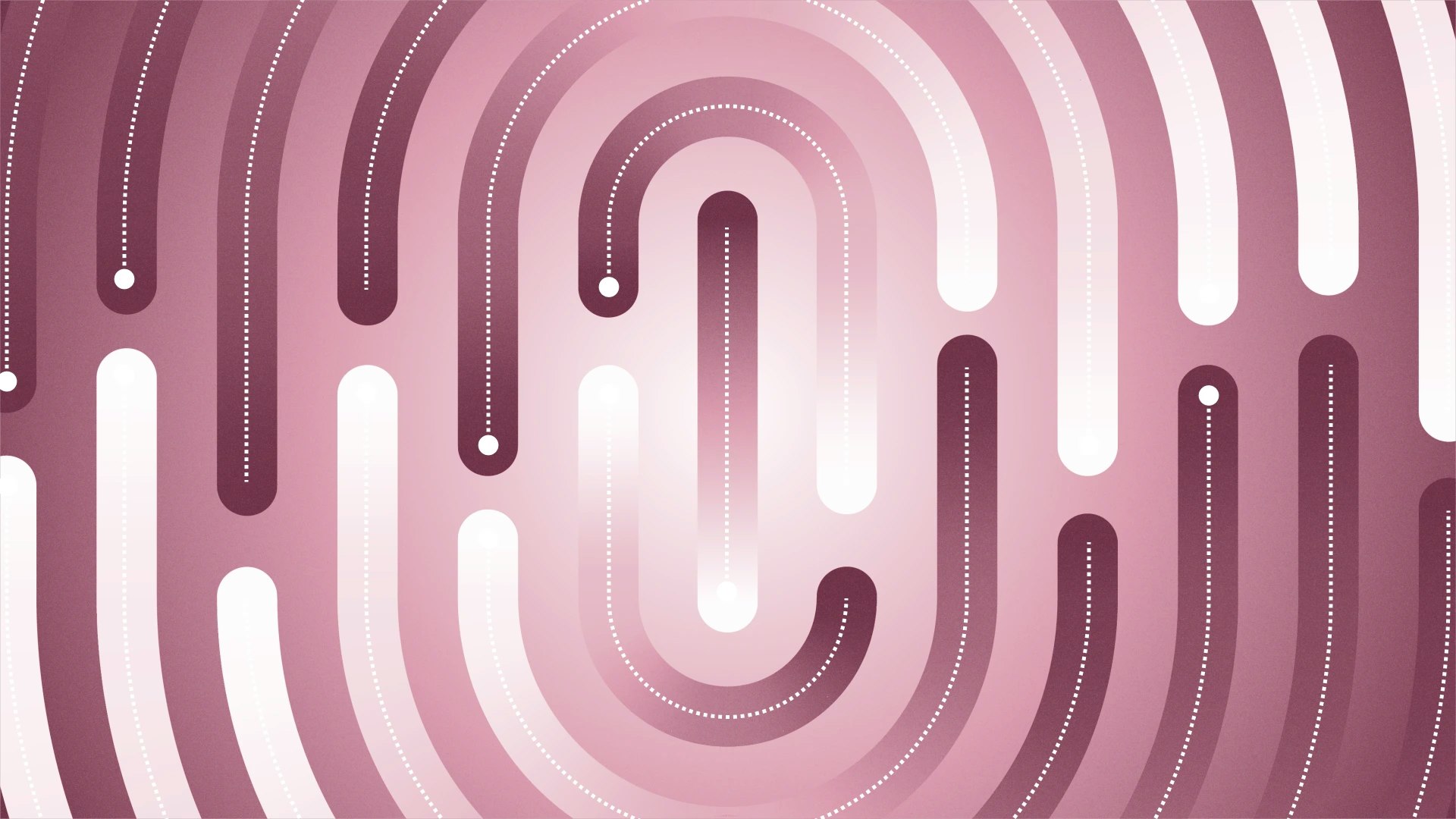 Curved lines in shape of fingerprint scanner