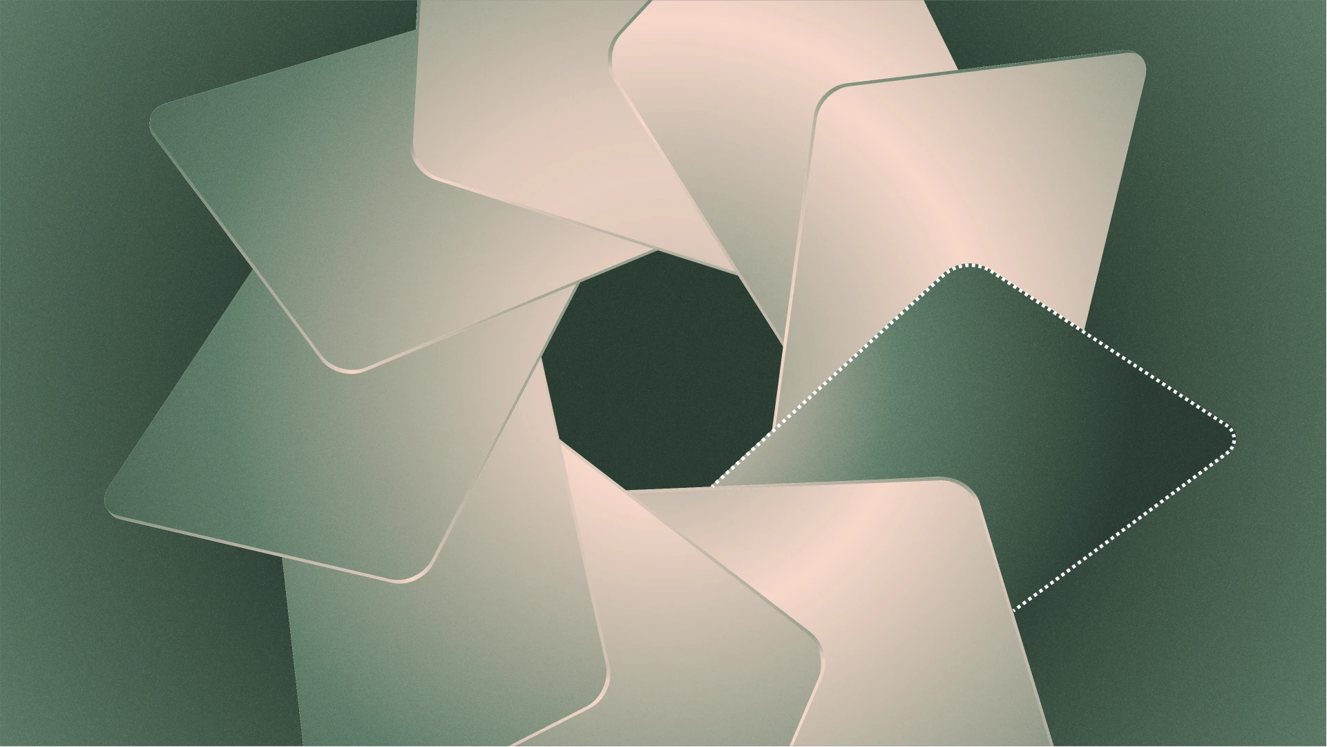 Credit cards in a collection