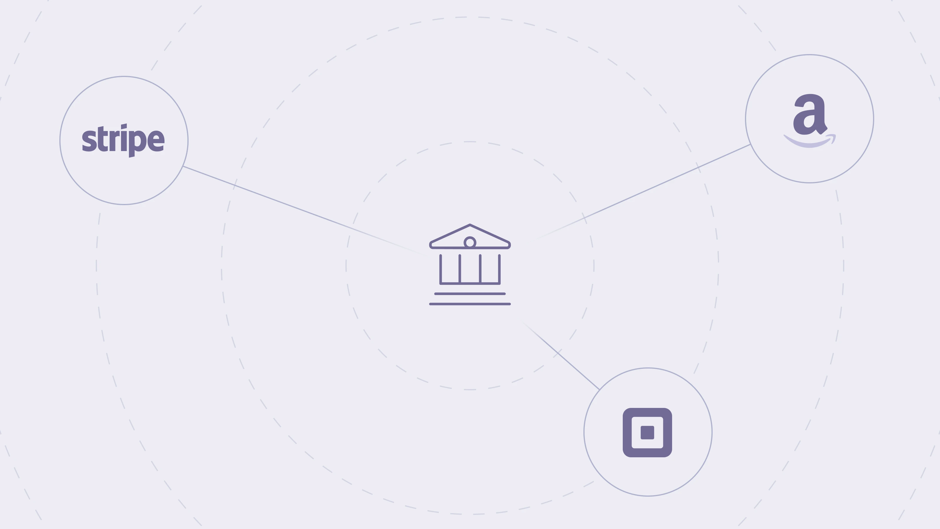 A visual graphic depicting the Mercury logo in the center with logos from payment processing platforms radiating outward in concentric circles, illustrating their link.