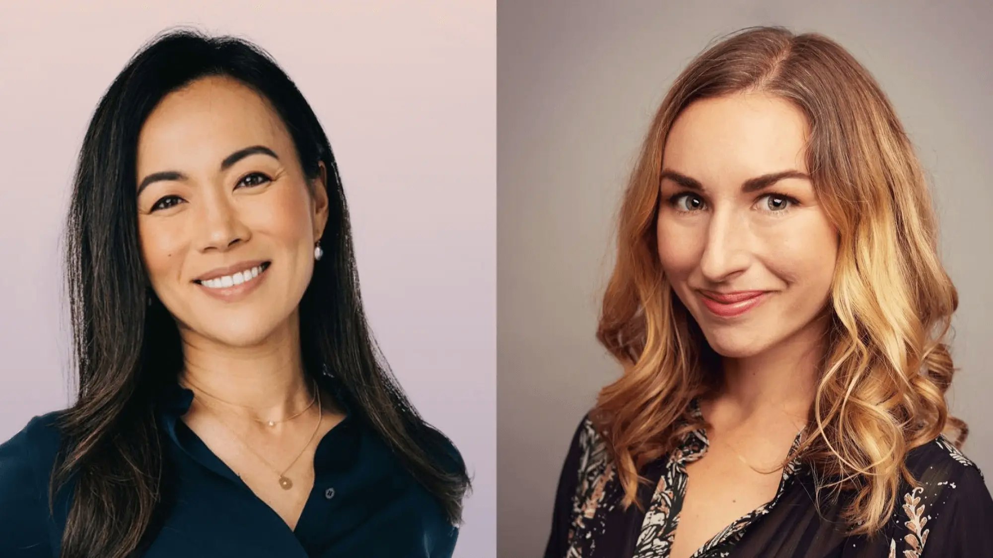 Two female founders side-by-side