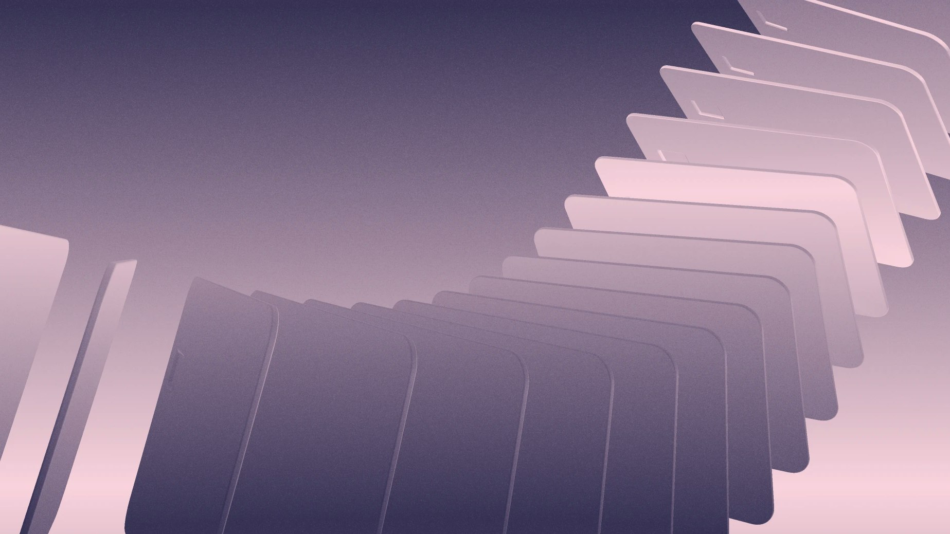 Flowing stack of credit cards