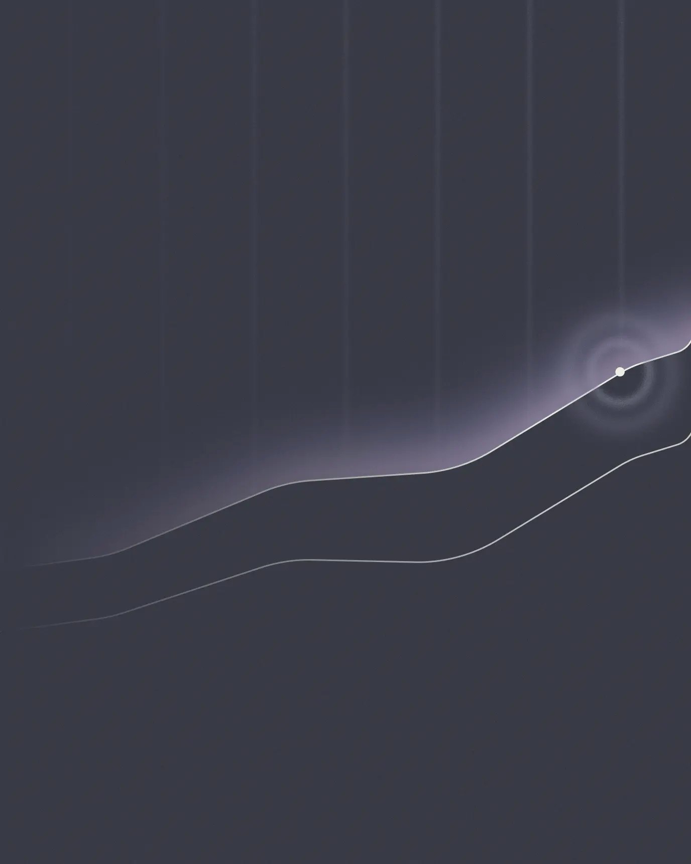 Stylized graph with an upward trajectory, suggesting growth over time.