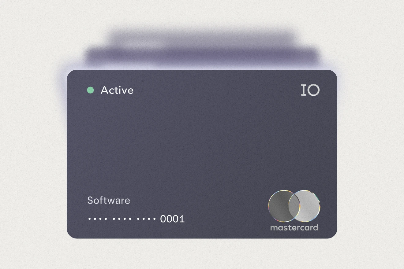 Animation that rotates through multiple credit cards stacking.