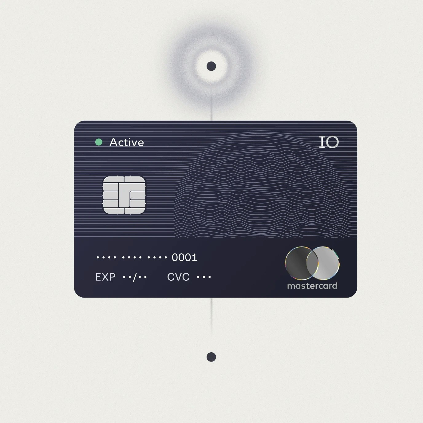 Illustration of a credit card with points creating a ripple effect above and below, suggesting automatic cash back.