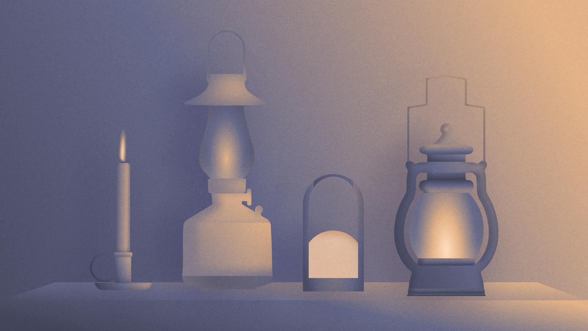 Candle and lantern icons