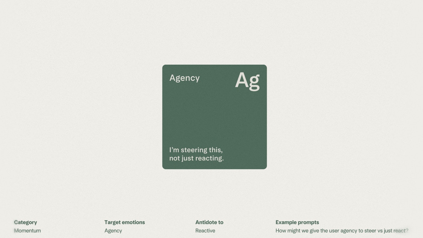 Mercury Period Table of Emotions – Agency