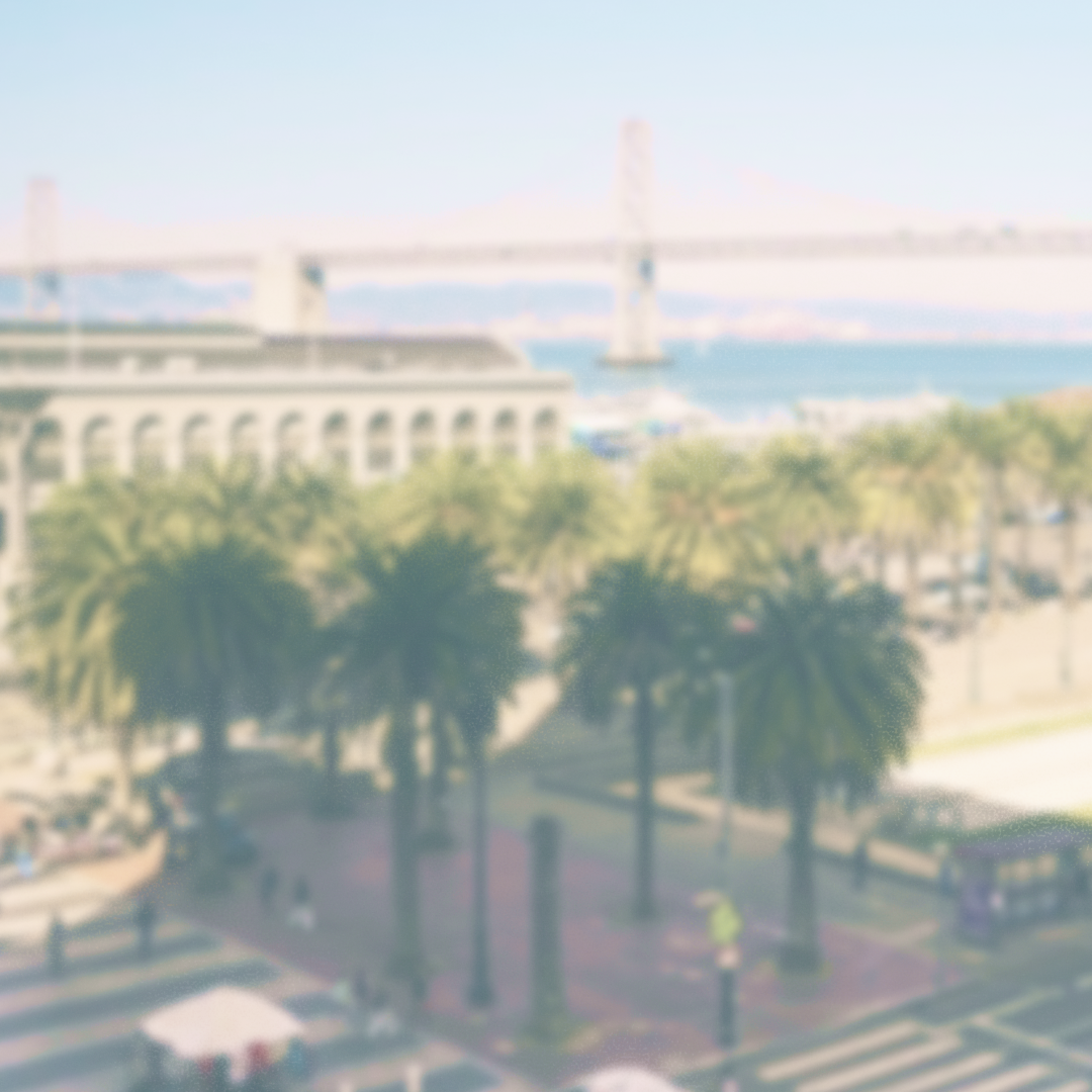 Blurred out photo of the Embarcadero in San Francisco