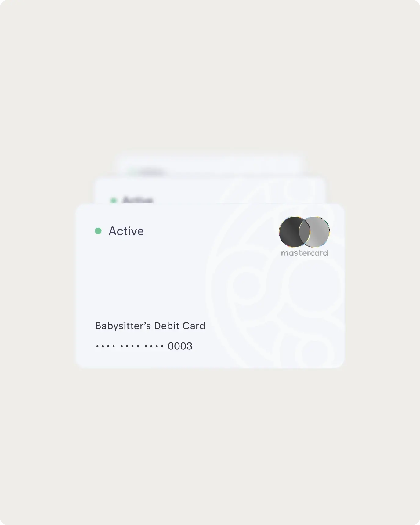 Babysitter's debit card