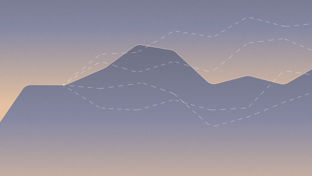 1:1 specs net income margin thumbnail Abstract grey and pale orange mountain range with dashed lines superimposed on top
