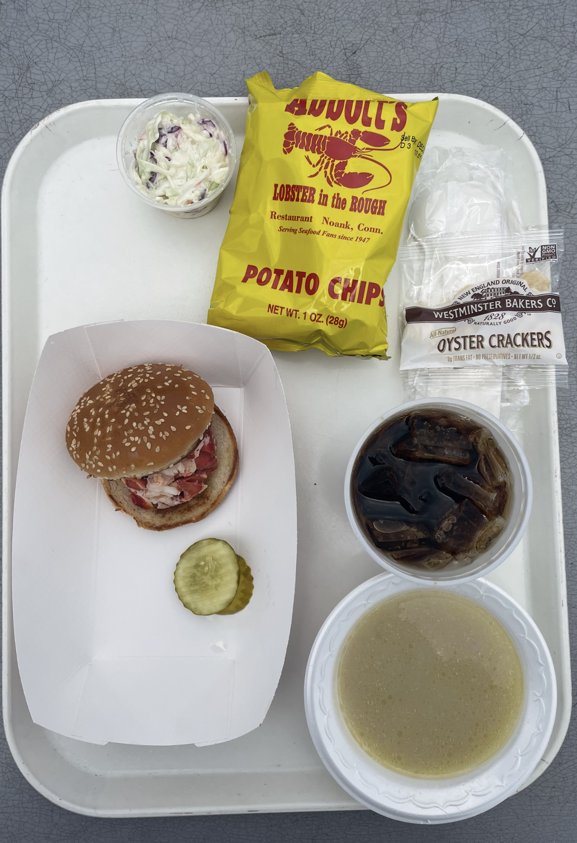 lobster roll at abbott's