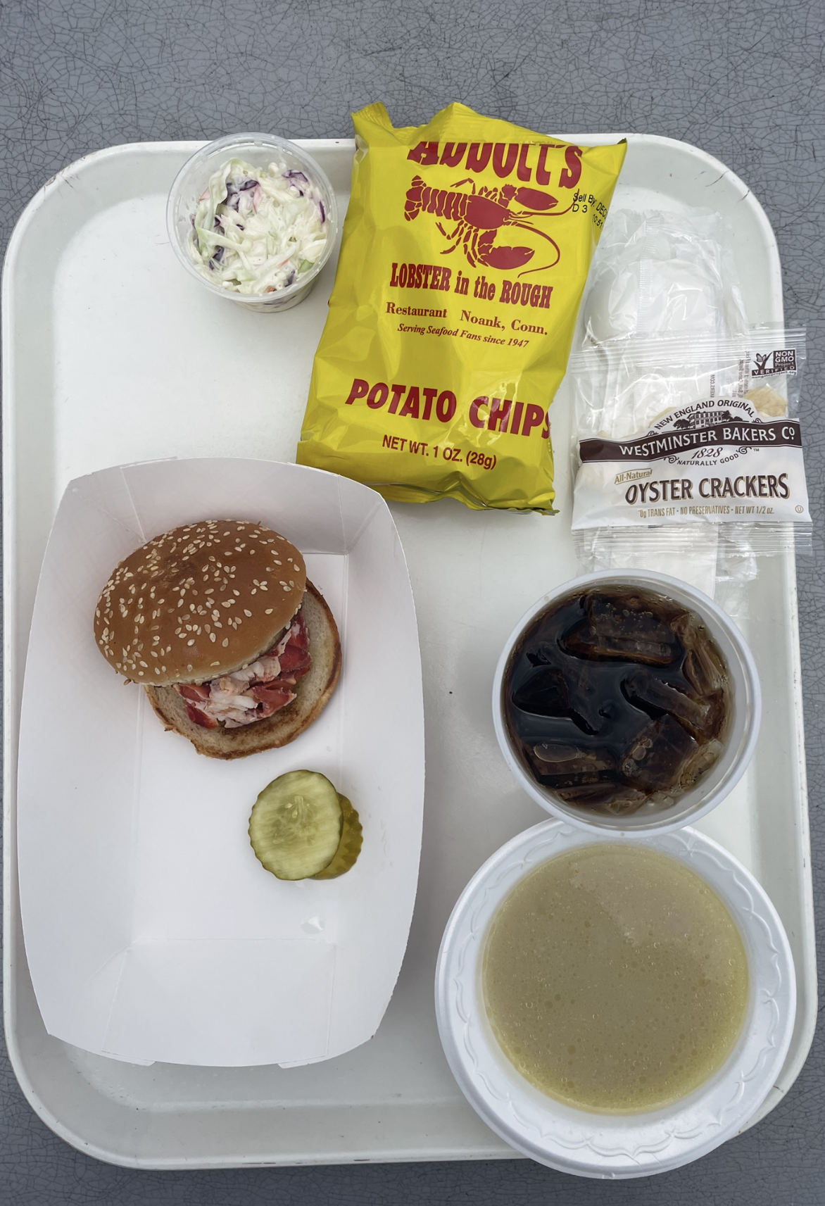 lobster roll at abbott's