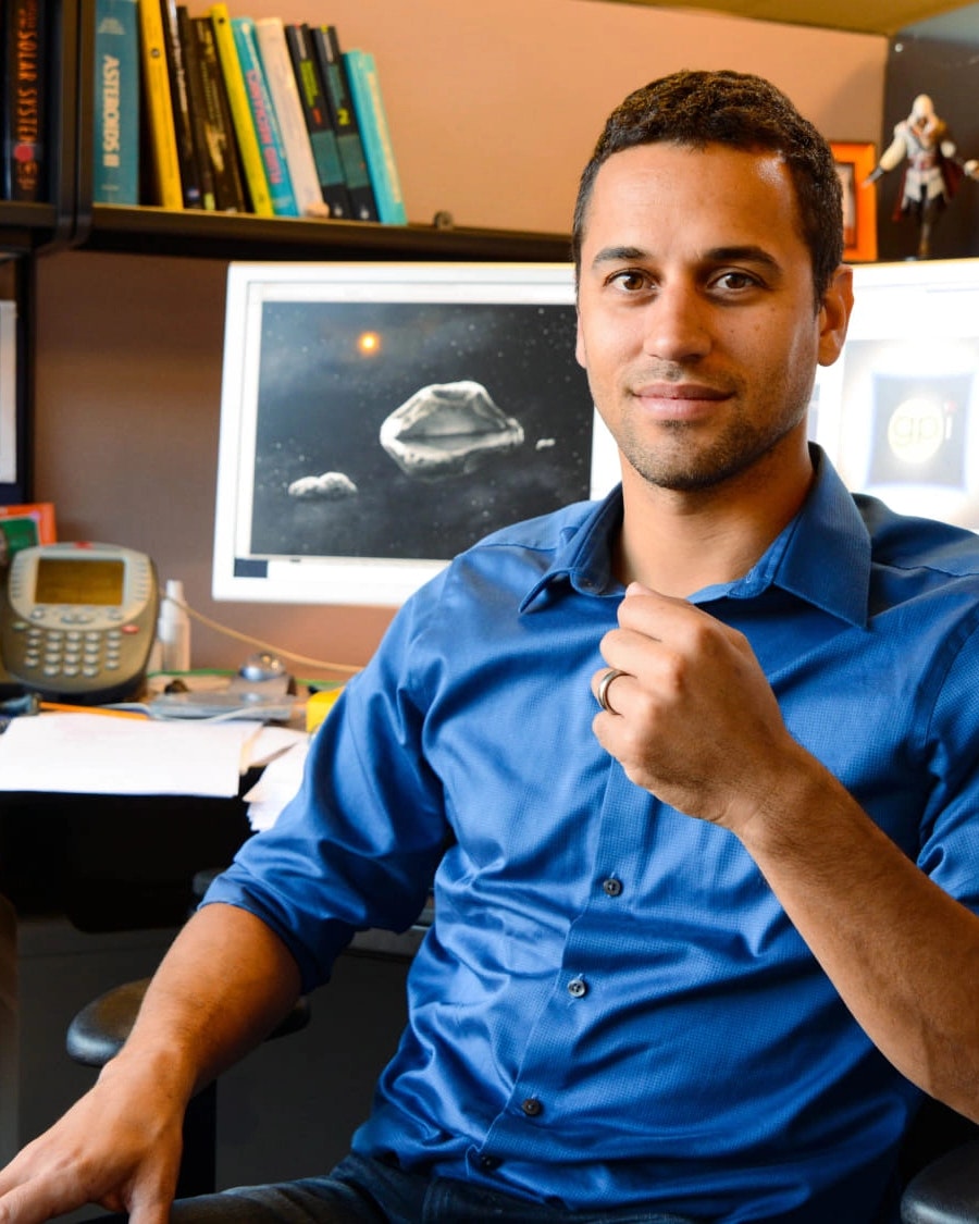 Franck Marchis at his desk