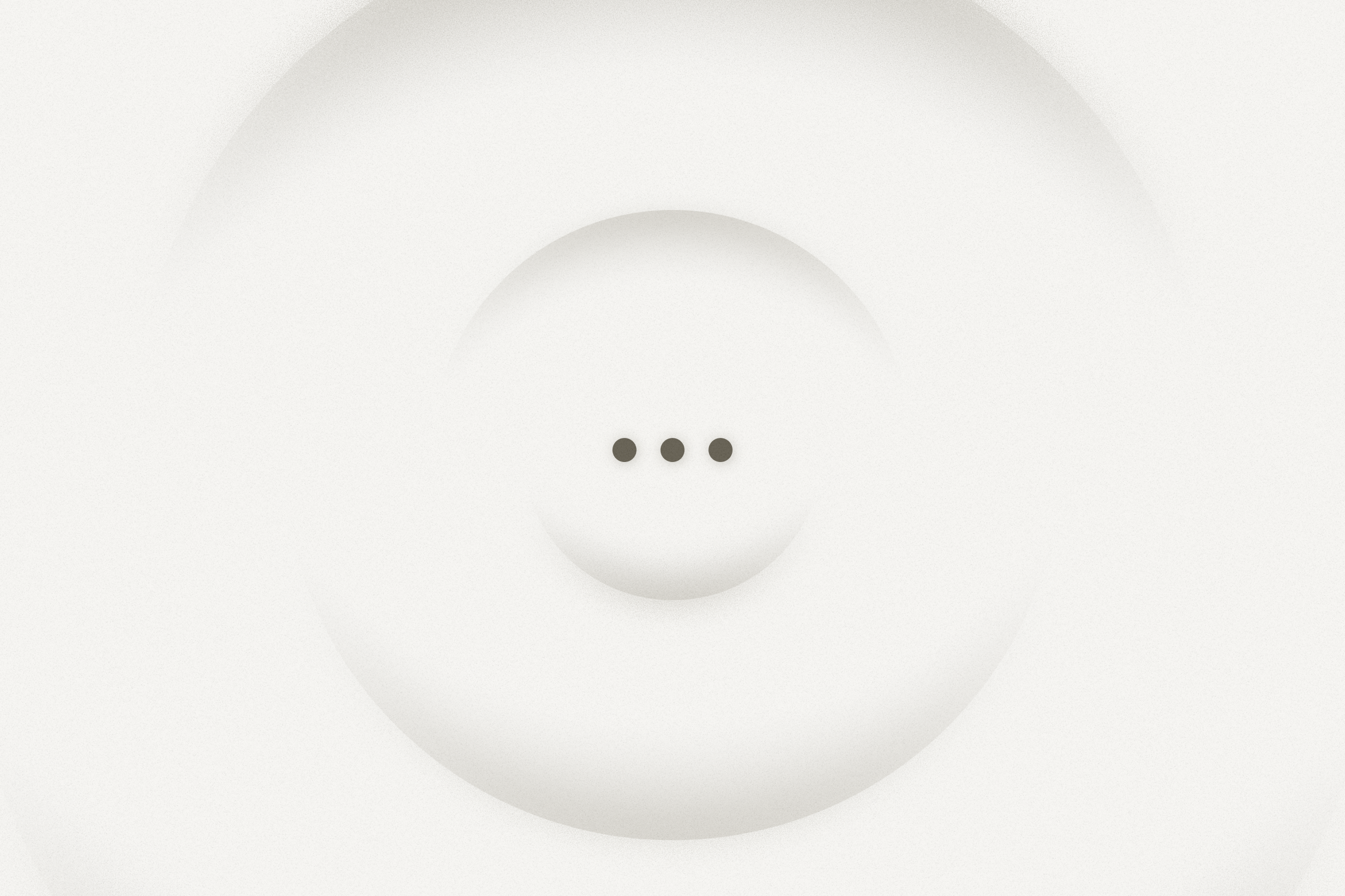 Abstract representation of a chat support bubble