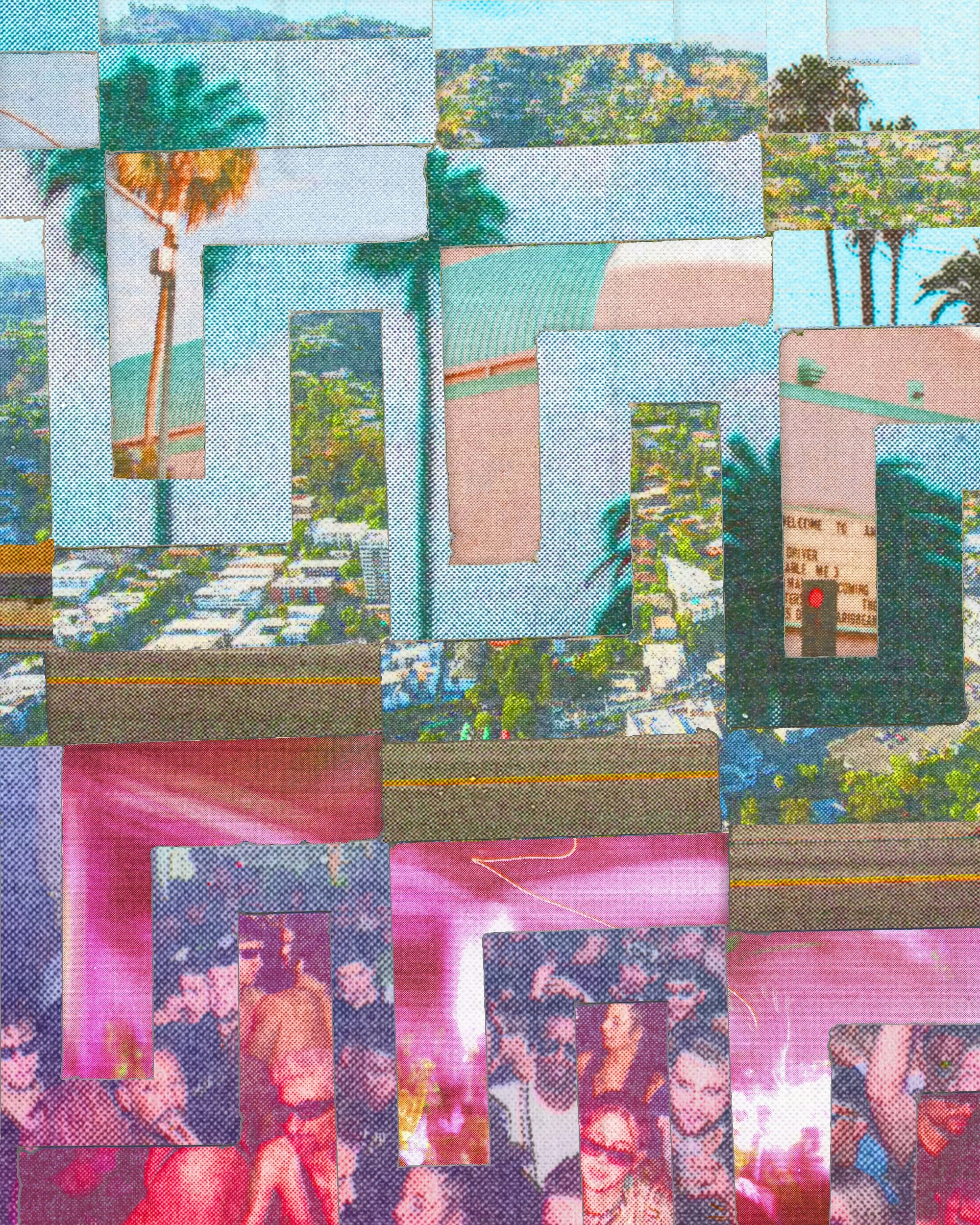 los angeles collage