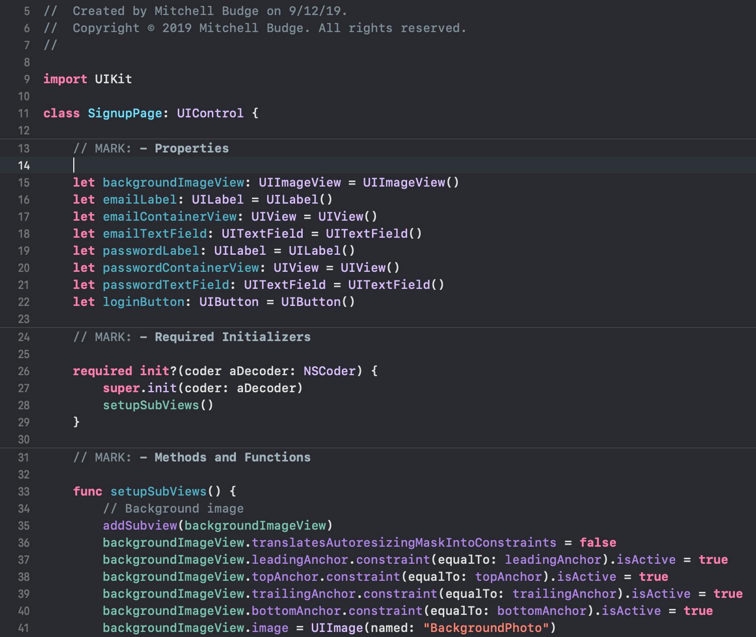 Lecture: UIControl and Programmatic UI/Constraints