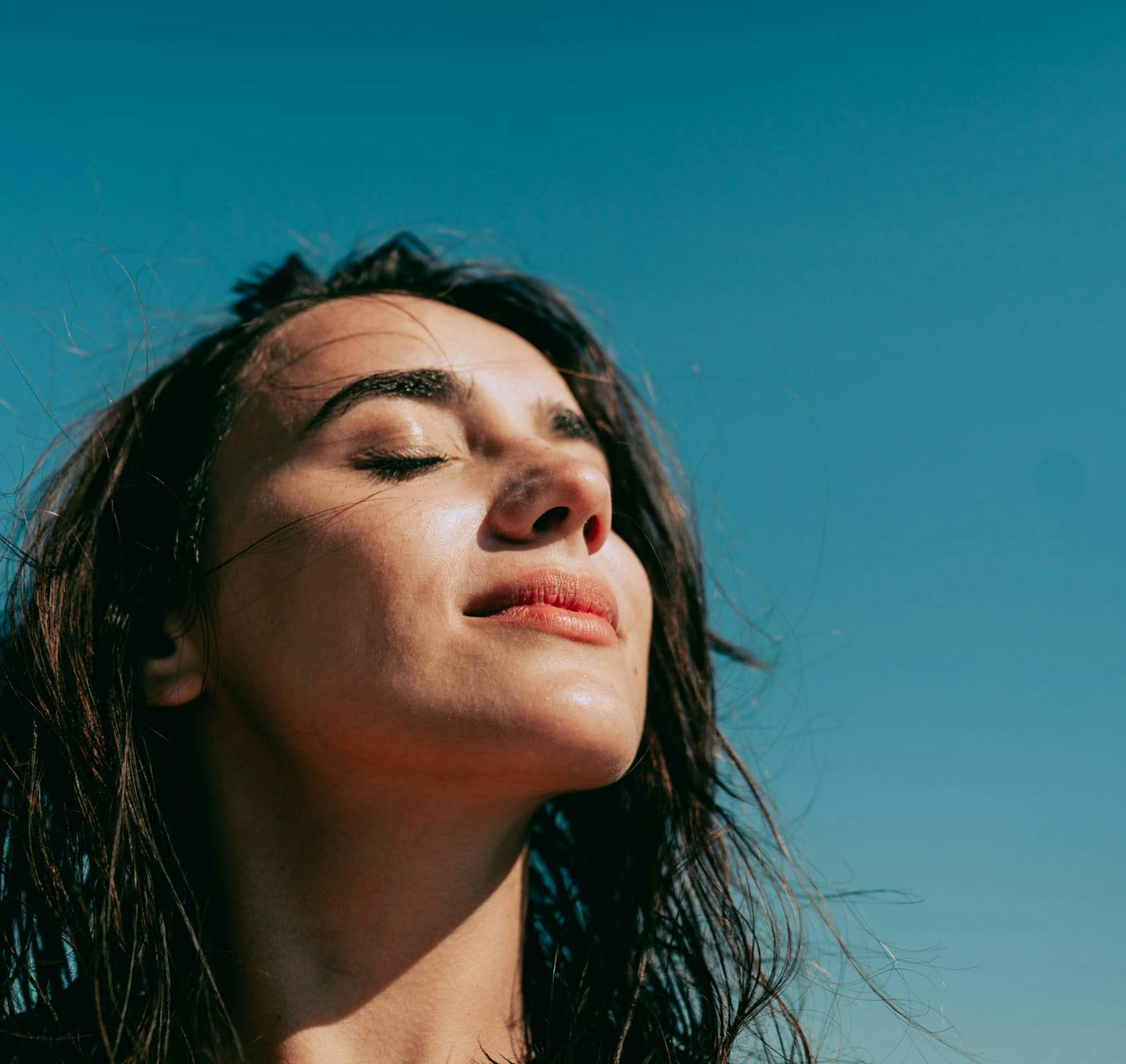 face in the sun