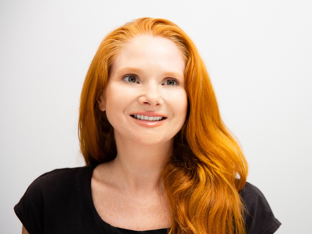 beautiful woman with red hair