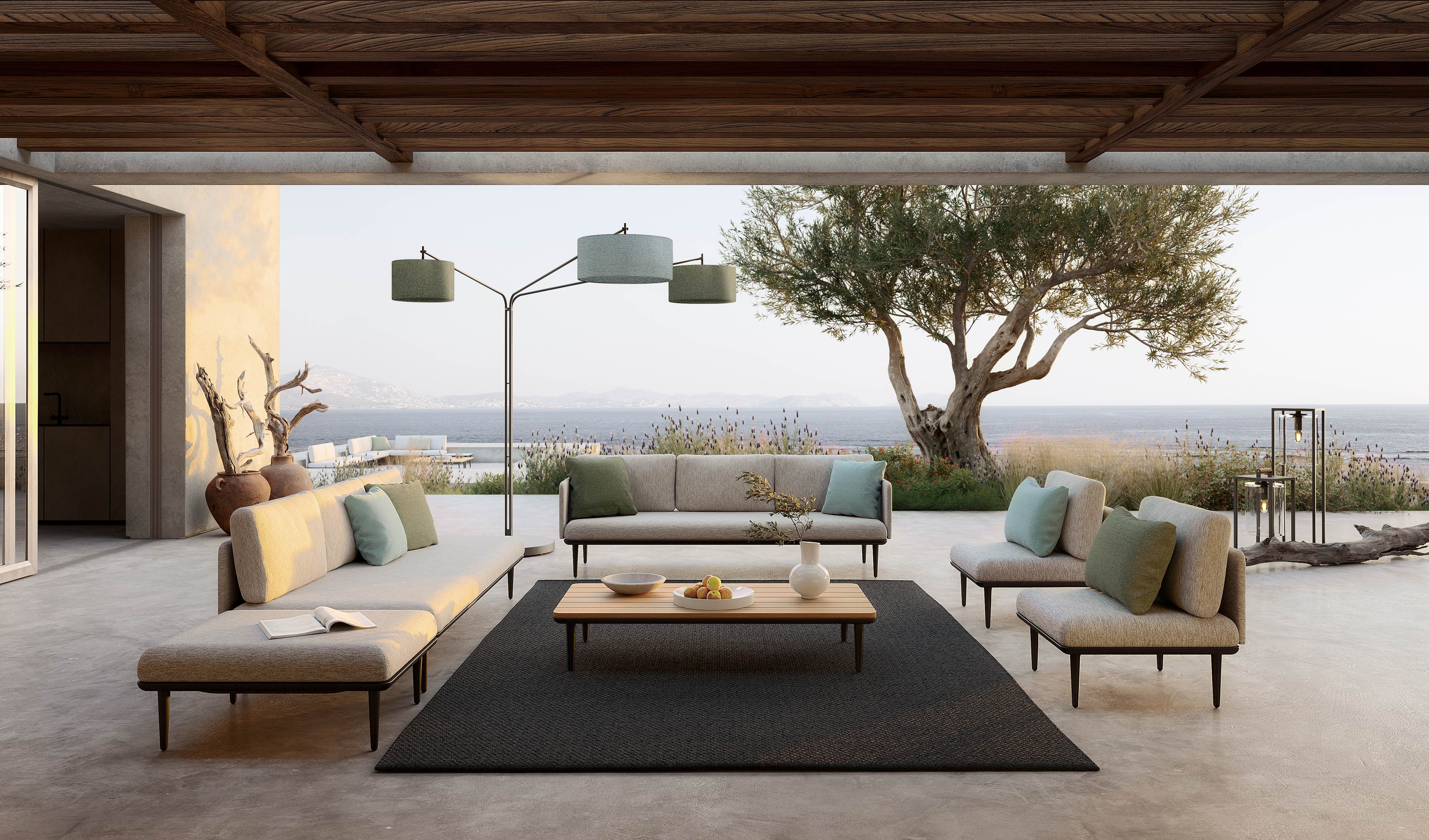 Luniz Collection | Customizable Triple-Arm Floor Lamps