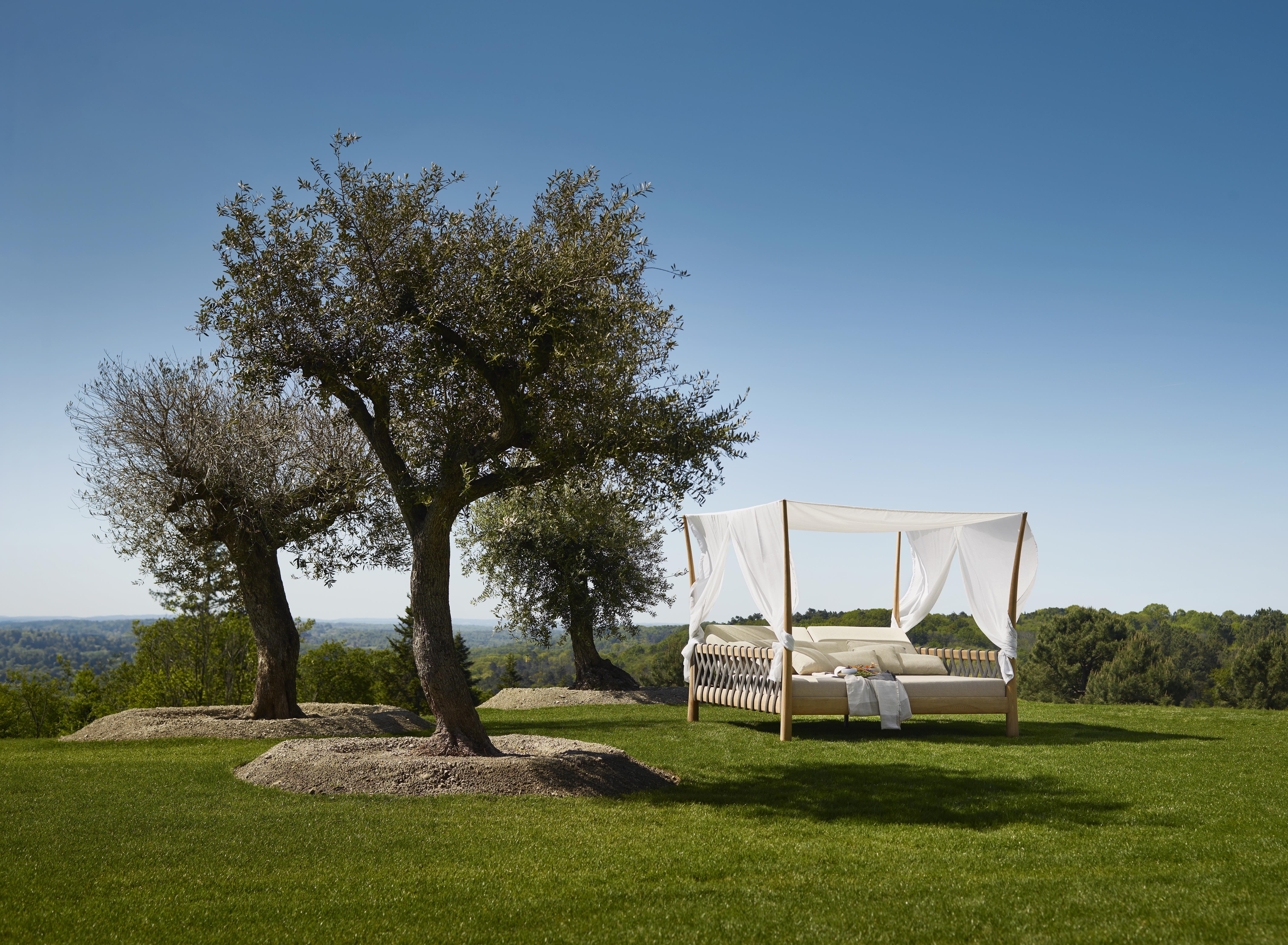 Tuskany Collection | Teak Daybeds with Privacy Curtains