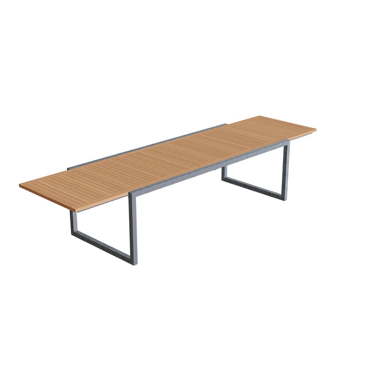 Ninix extendable table 240-360x100cm teak top | Royal Botania