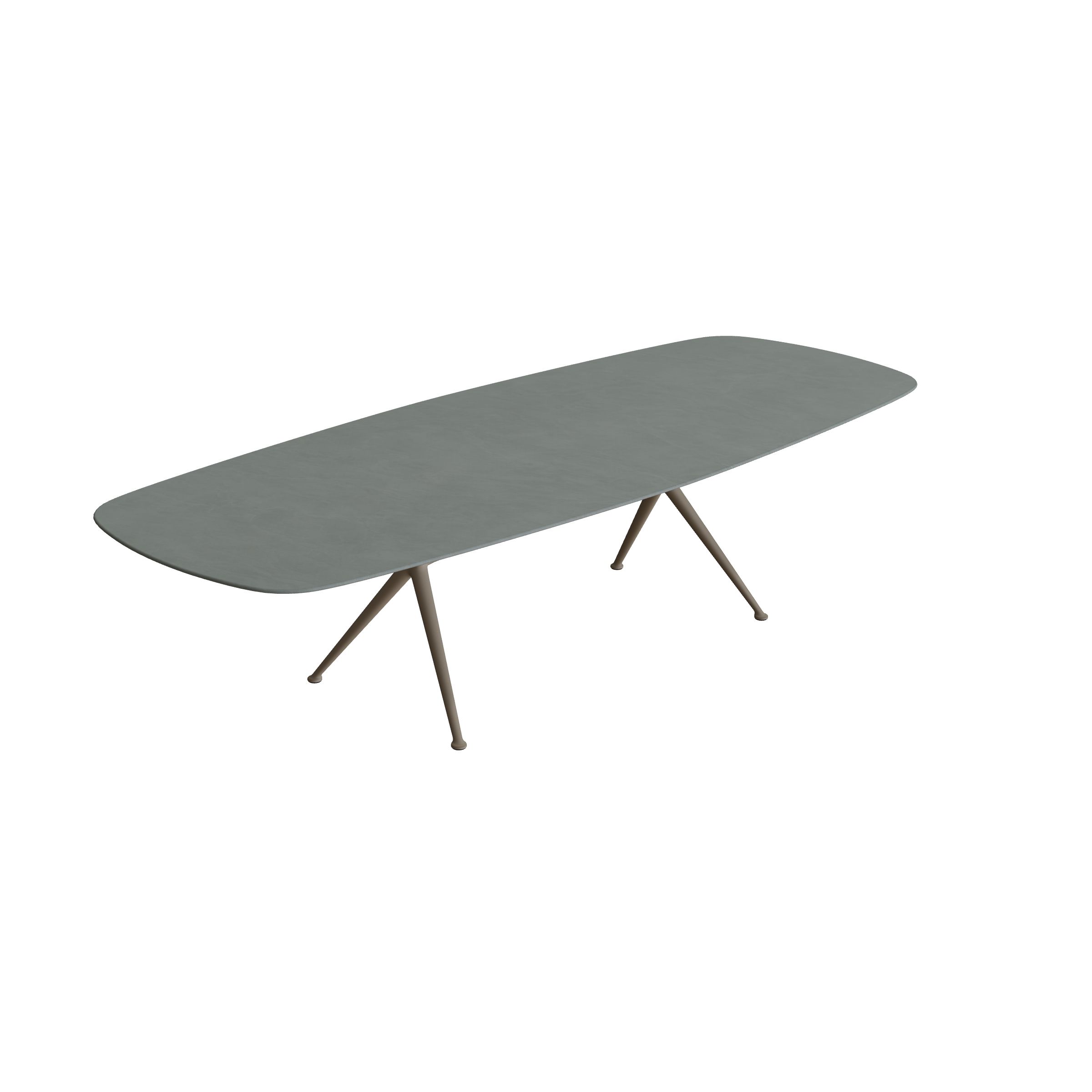 Exes table 300x120cm coated aluminium & ceramic top | Royal Botania