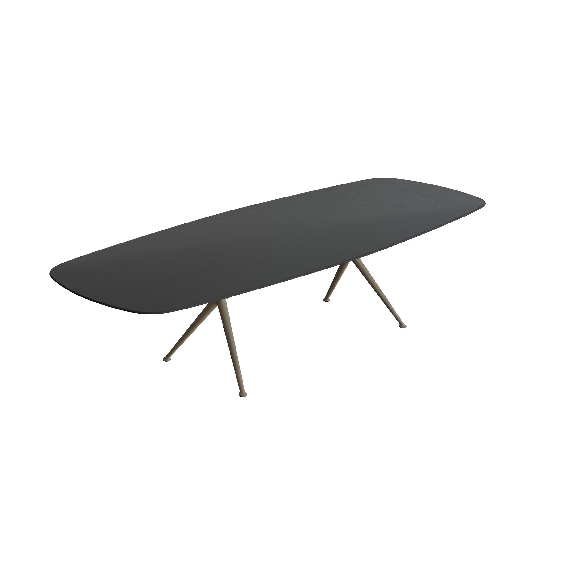 Exes table 300x120cm coated aluminium & ceramic top | Royal Botania