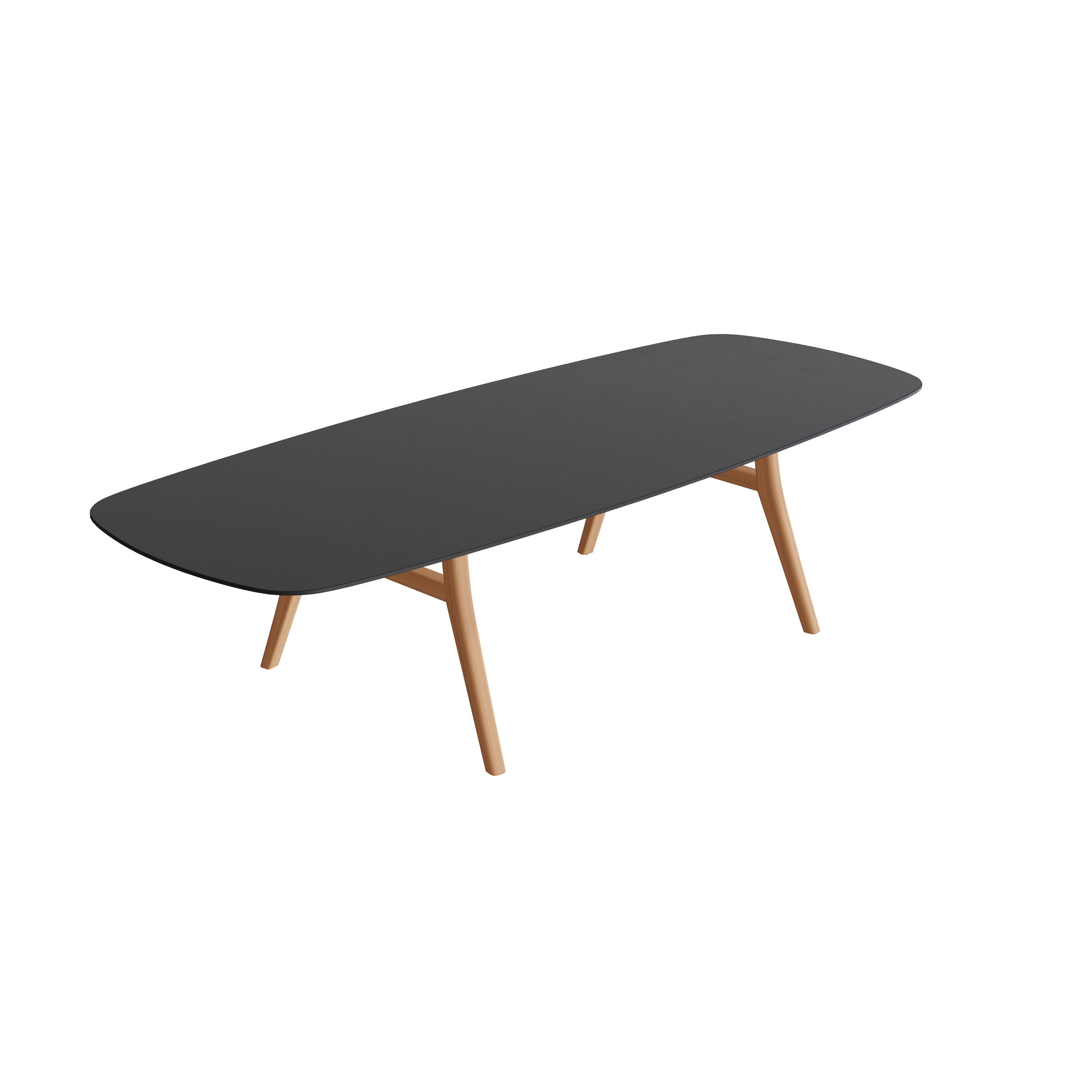 Zidiz table 300x120cm oval teak & ceramic top | Royal Botania