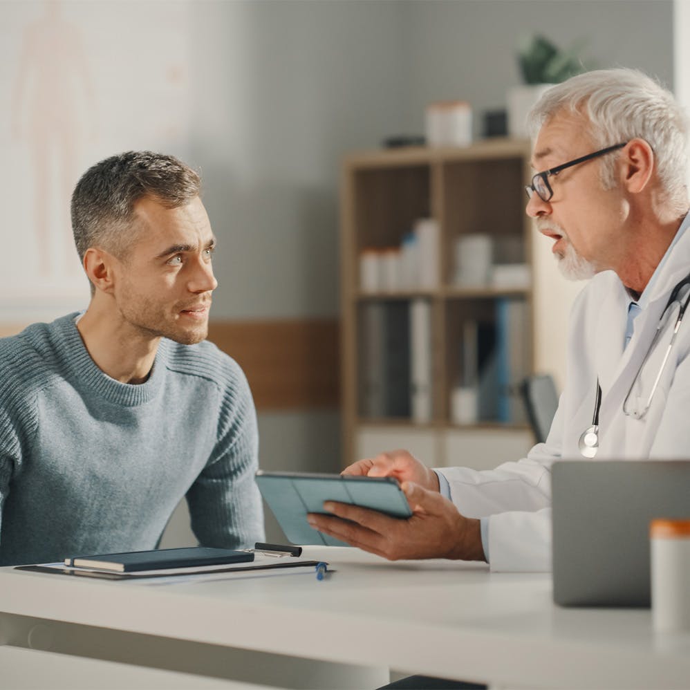doctor consulting patient