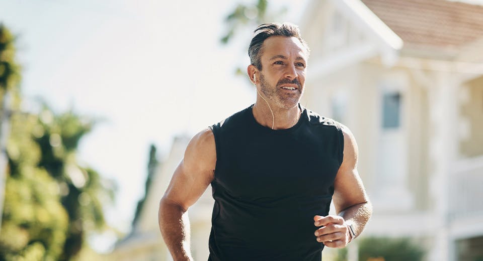 man jogging