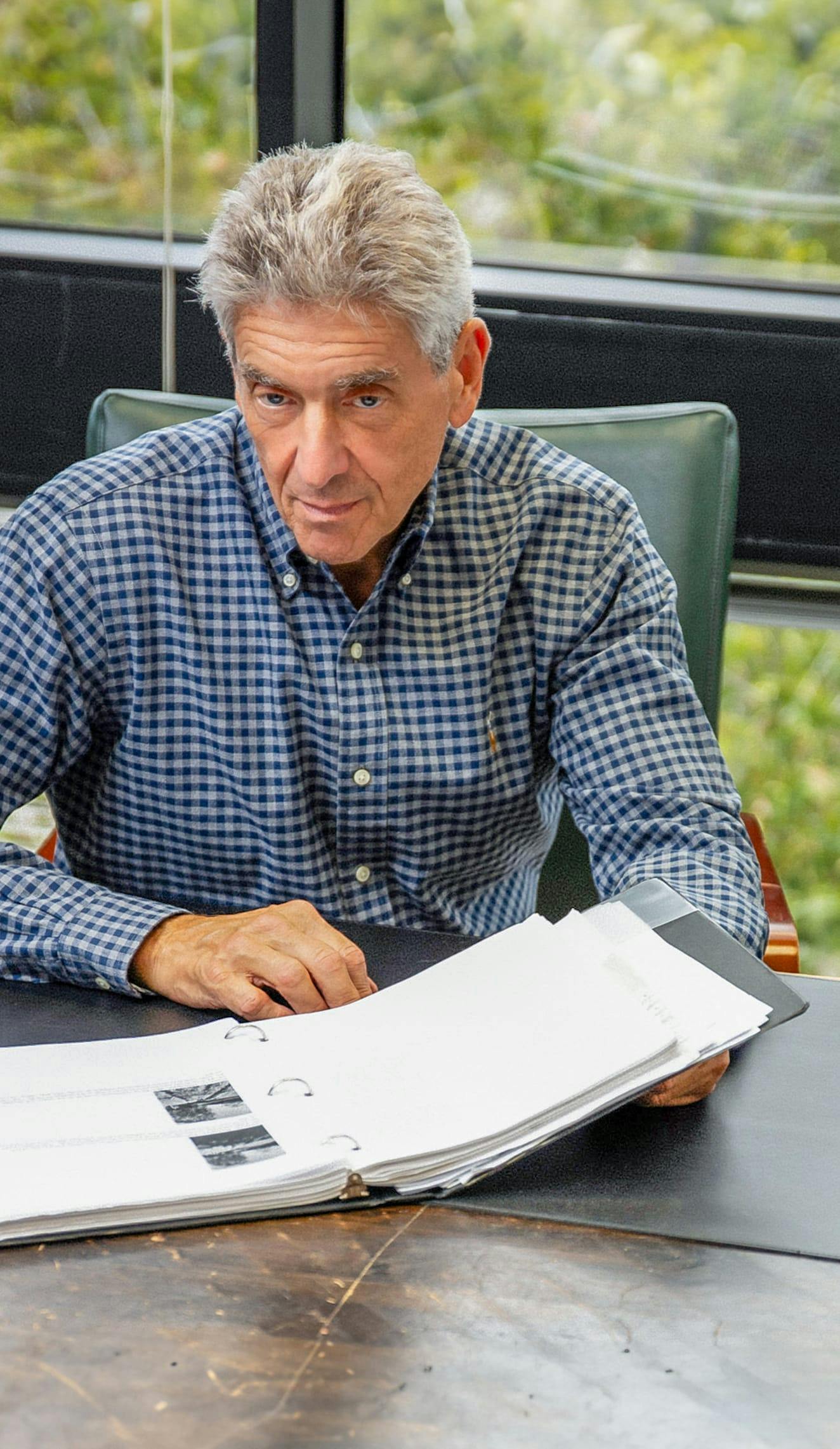 Kevin Camp reviewing case