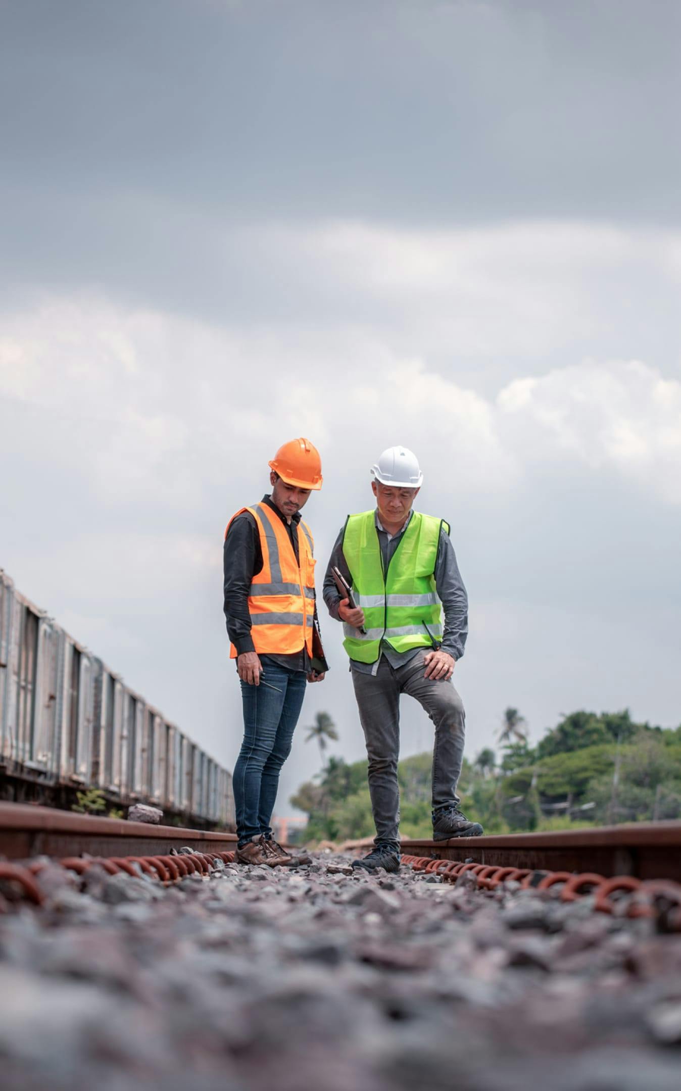 consulting with client