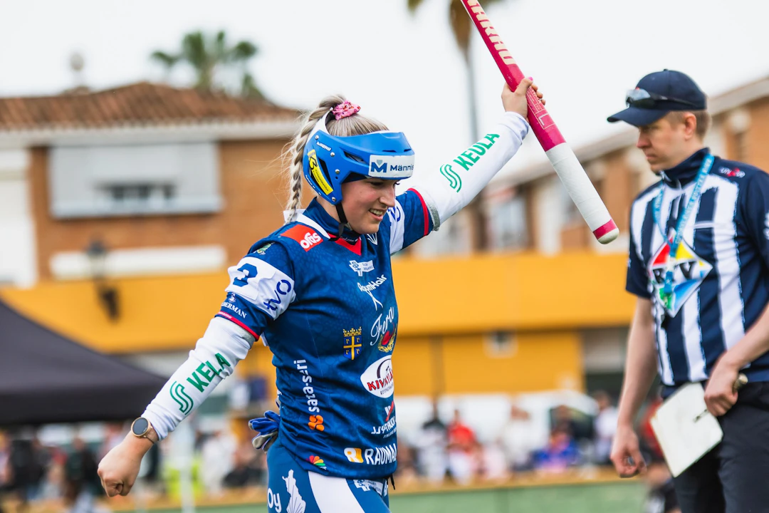 Jasmin Andreasen tuulettaa