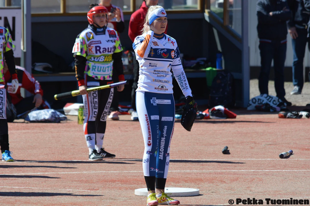 Venla Tanhua on debytoinut naisten Superpesiksessä Feran lukkarina tällä kaudella. Kuva: Pekka Tuominen.
