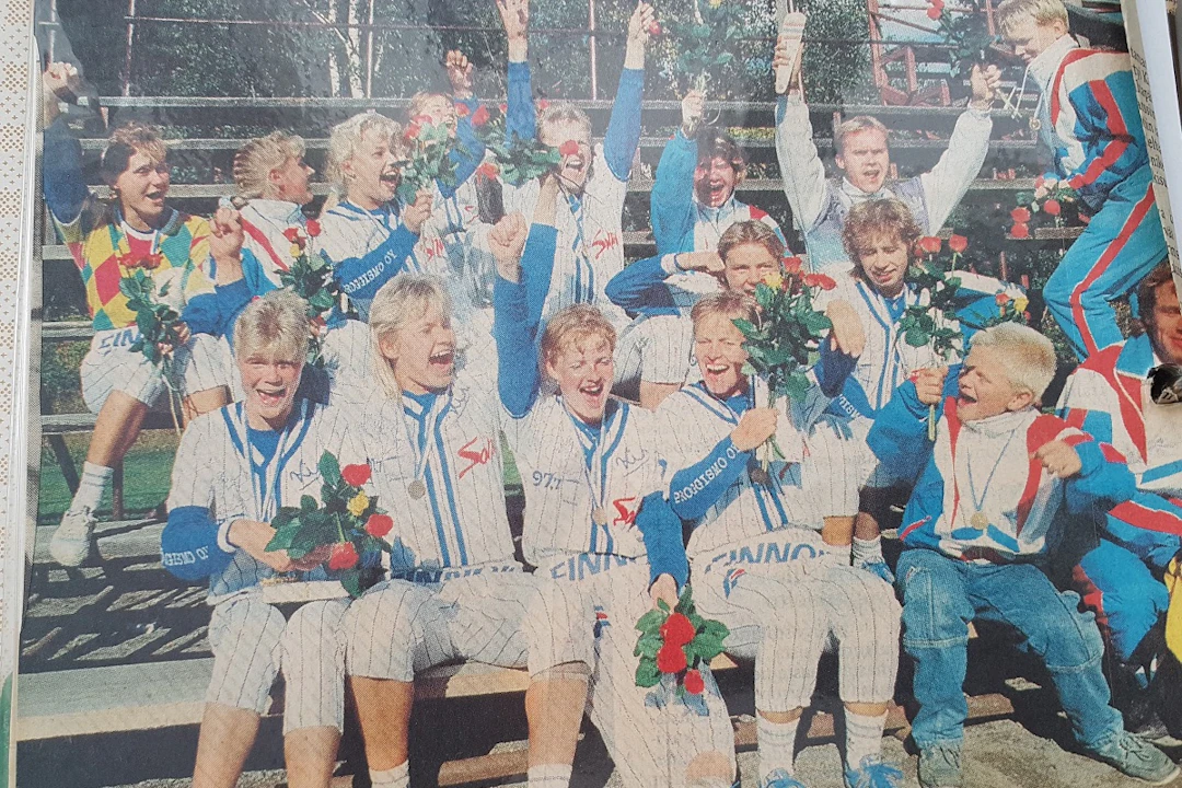 Jyväskylän Kirin naiset voittivat SM-kultaa 1989. Kuva: Kirittäret