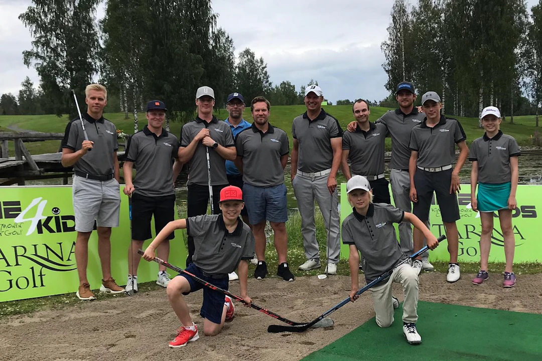 Kime4Kids Charity Golf järjestetään jo kymmenennen kerran. Mukana on tunnettuja jääkiekkoilijoita ja urheilijoita. Kuva: Kime4Kids ry
