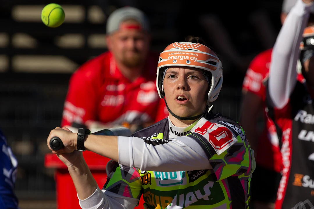 Go On Superjokeri Henriikka Harinen iski kauden kahdessa ensimmäisessä ottelussa 1+5 lyötyä. Kuva: Lauri Heino