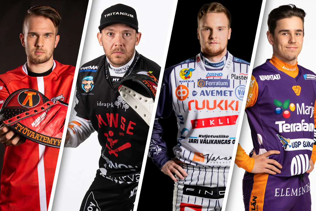 Huippulukkarit Ville Väliaho (JoMa), Juha Puhtimäki (Manse PP), Perttu Ruuska (ViVe) ja Aapo Komulainen (SoJy) ovat otteineen suurennuslasin alla alkavalla kaudella.