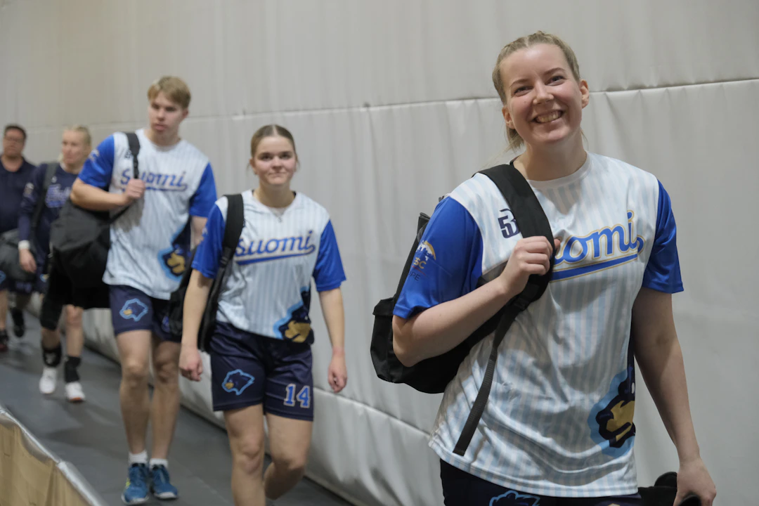 Suomen Baseball5-maajoukkueen voitokkaat otteet Liettuan EM-kisoissa ovat laittaneet Aino-Kaisa Mantereen suun messingille. Kuva: Evaldas Žarkaitis