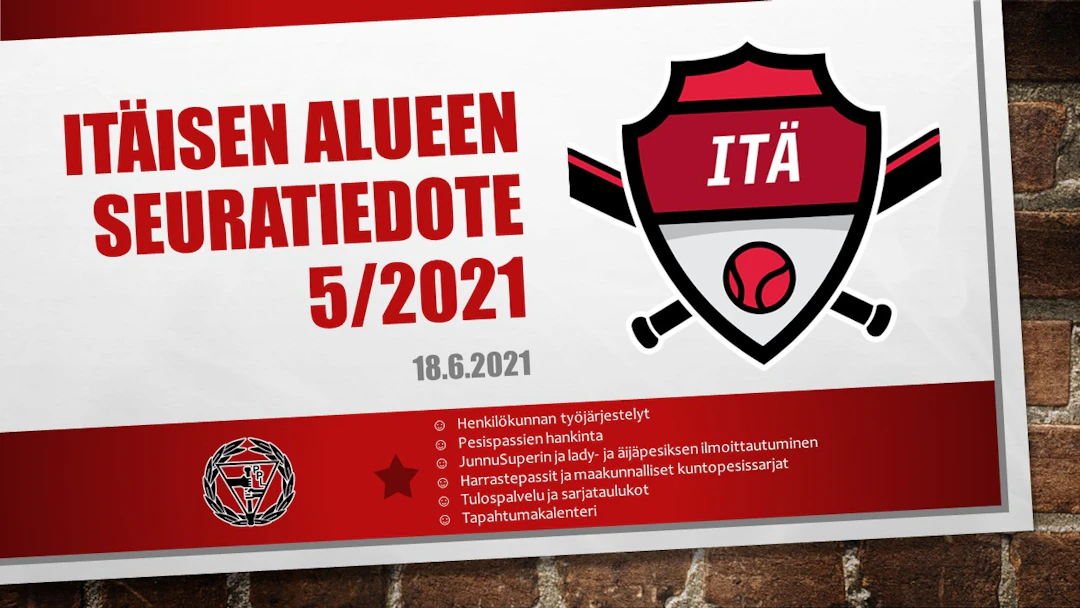 Itäisen alueen seuratiedote 5_2021