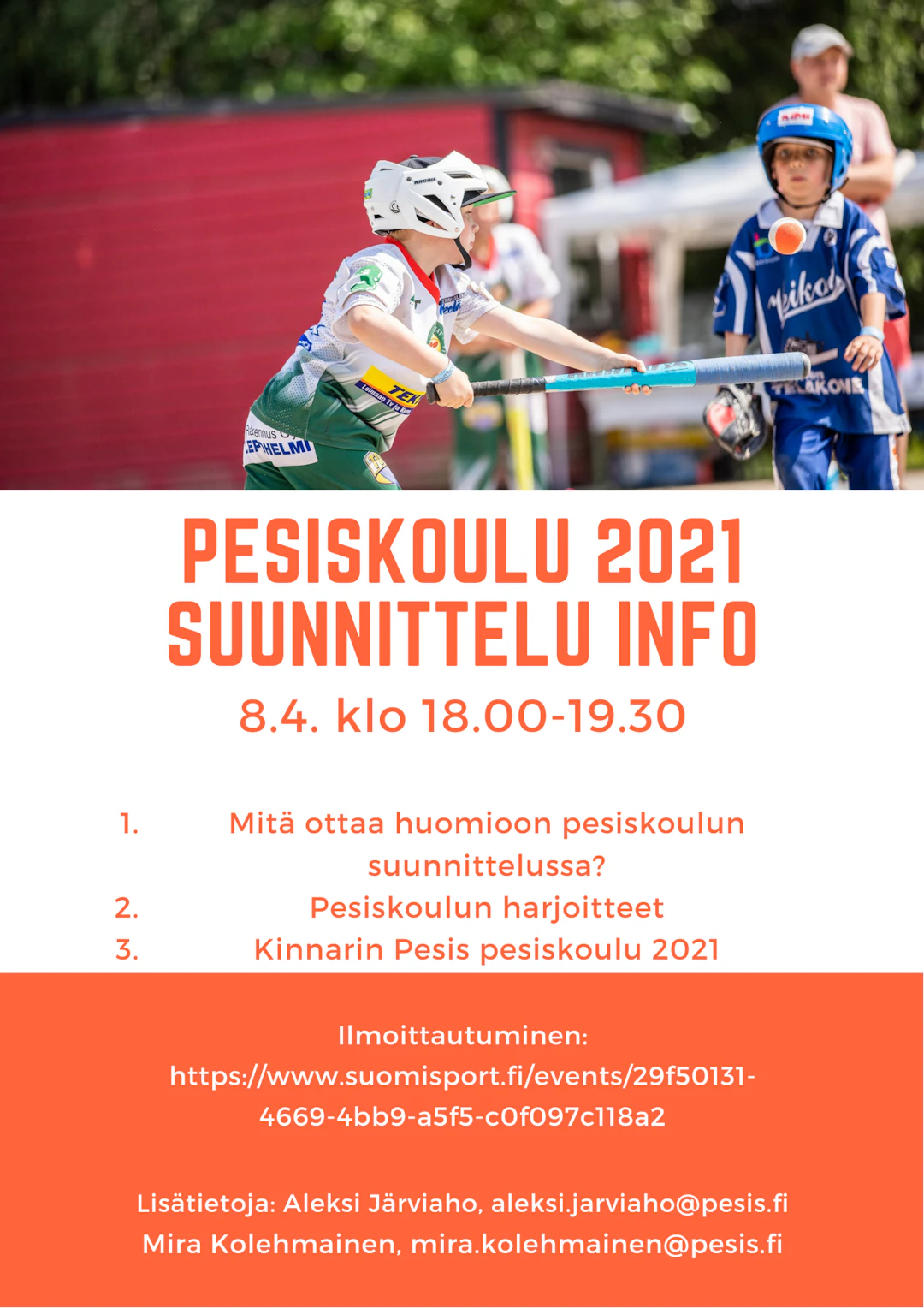 pesiskoulun suunnittelu info