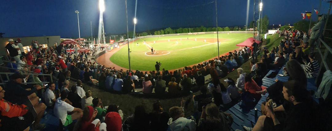 Wiener Neustdadt stadion evening lights