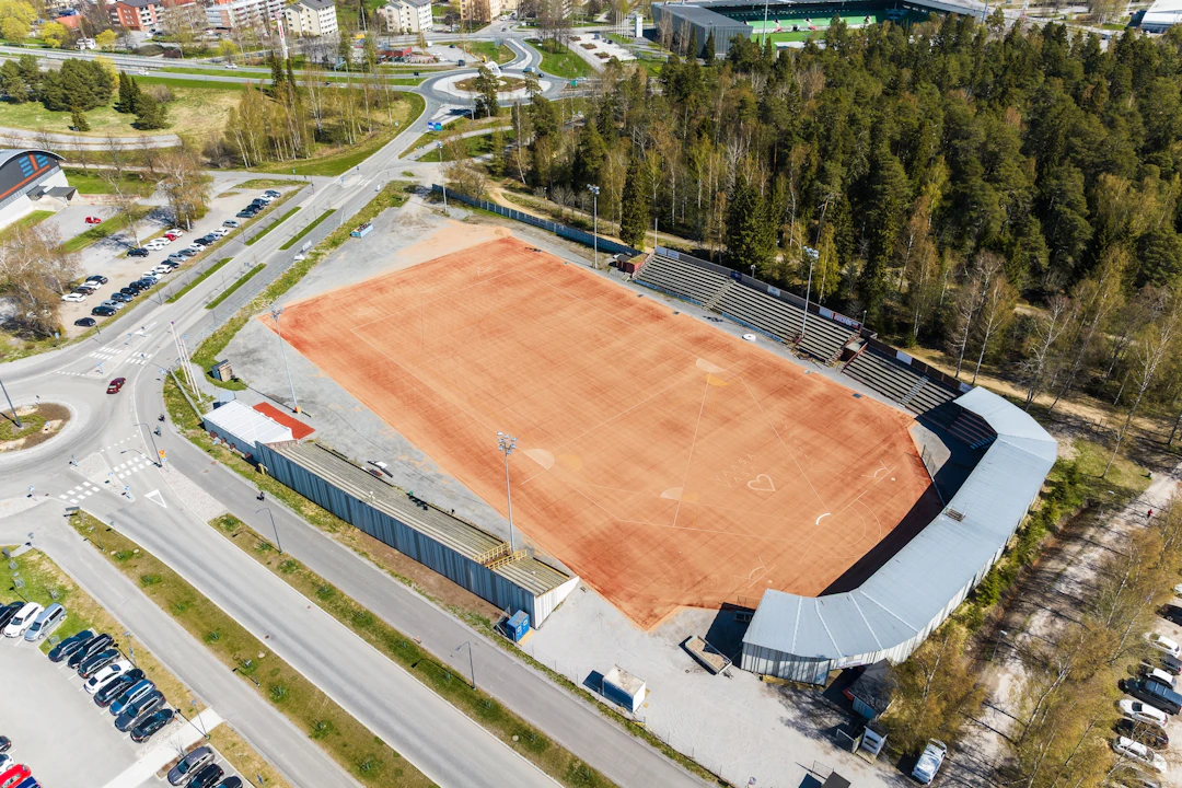 Hietalahden pesäpallostadion Vaasassa.