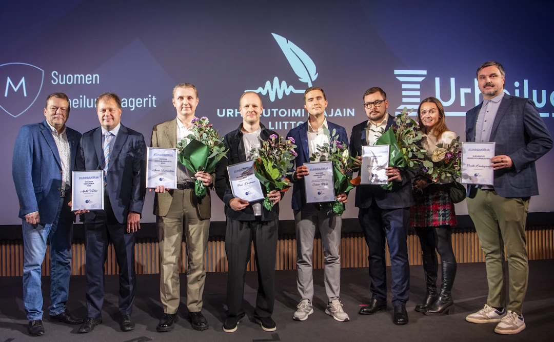 Urheilutoimittajain Liiton palkittuja Liikunnan ja urheilun juhlapäivässä 25.11.