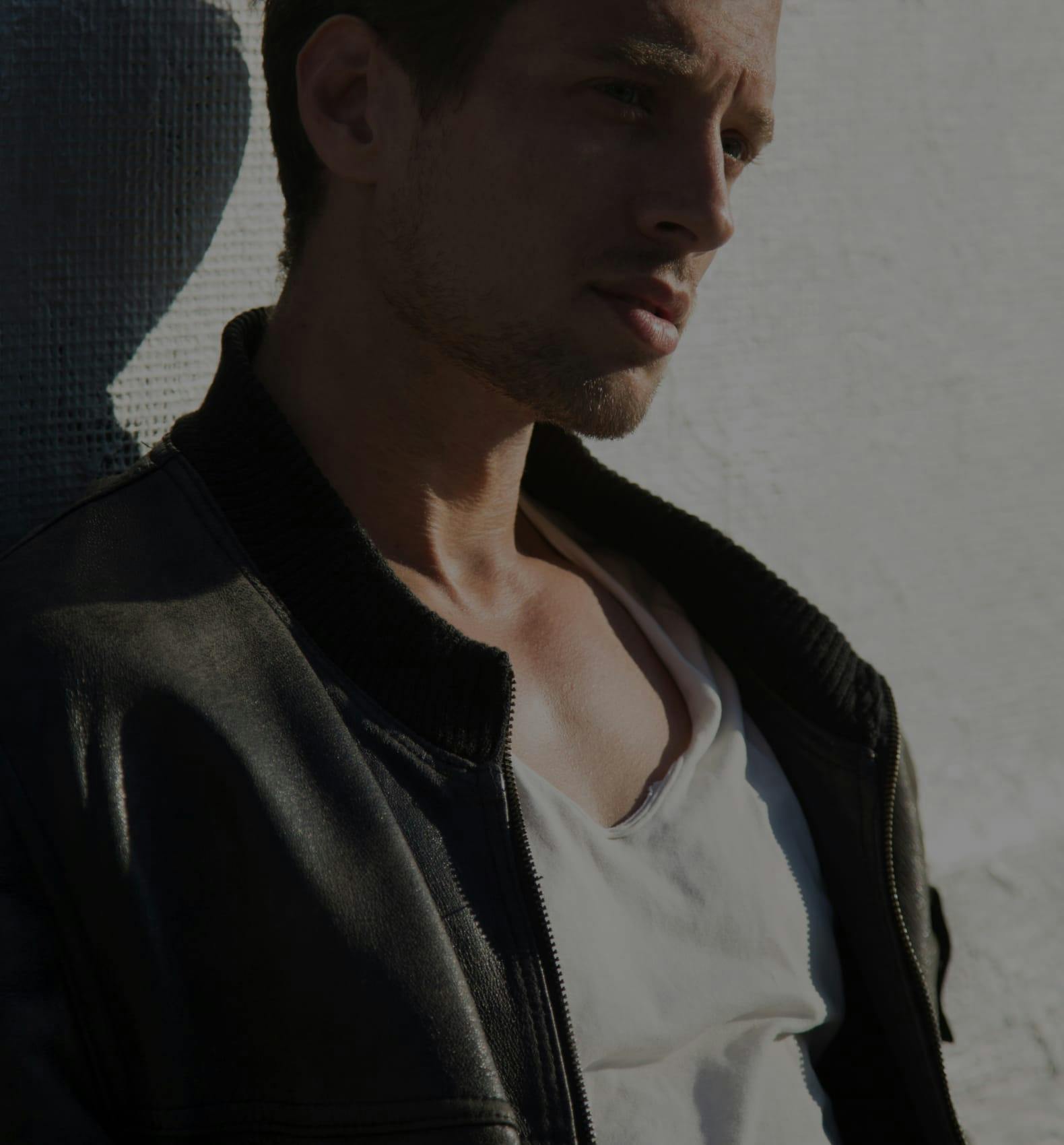 close up of man in shadows