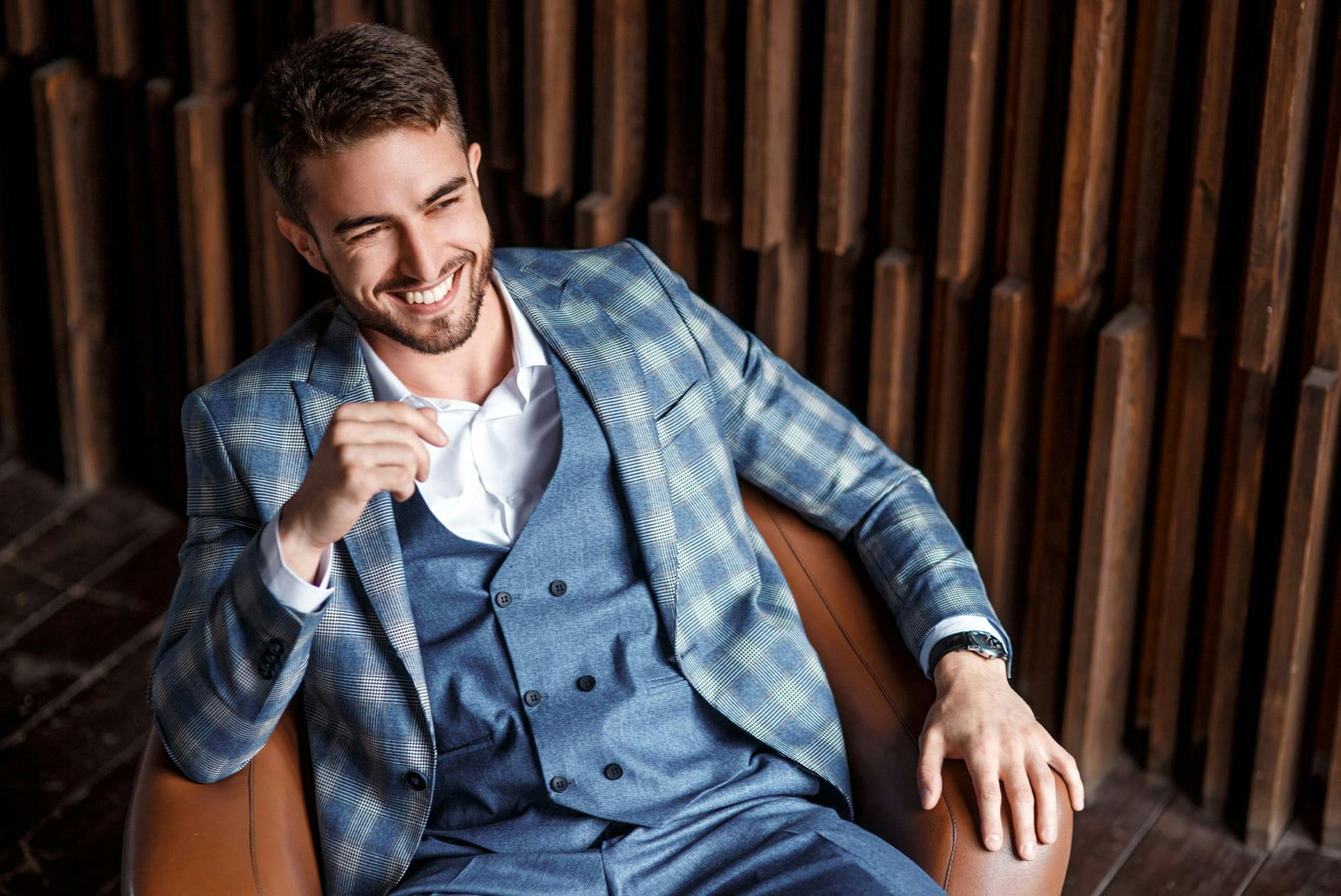 Man in three-piece suit
